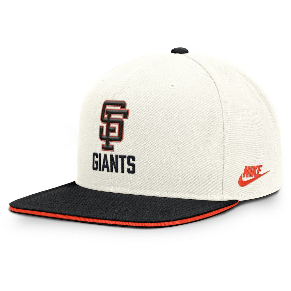 San Francisco Giants Cooperstown Pro Dri-FIT Snapback Hat Cream/Black | Nike