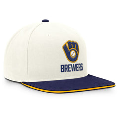 Milwaukee Brewers Cooperstown Pro Dri-FIT Snapback Hat Cream/Royal | Nike