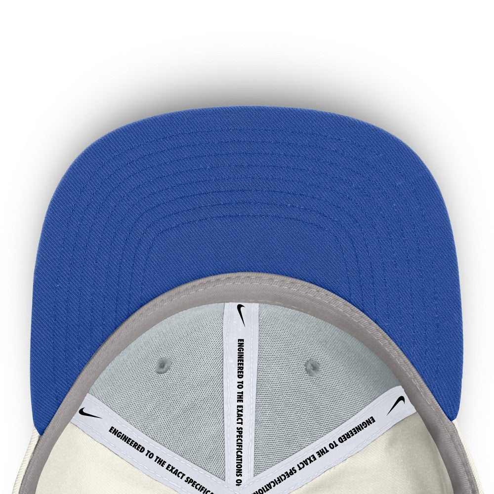Kansas City Royals Cooperstown Pro Dri-FIT Snapback Hat Cream/Royal | Nike