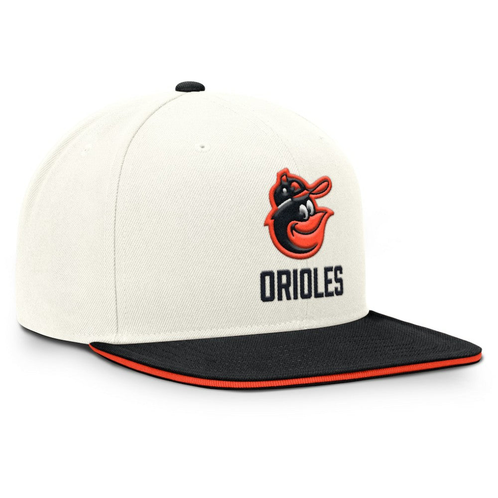 Baltimore Orioles Cooperstown Pro Dri-FIT Snapback Hat Cream/Black | Nike