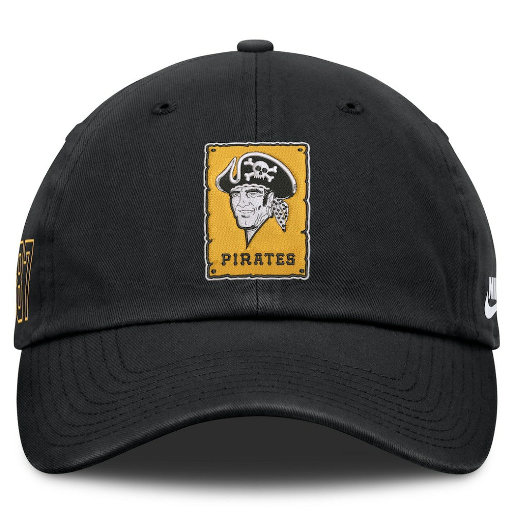 Pittsburgh Pirates Cooperstown Club Adjustable Hat Black | Nike