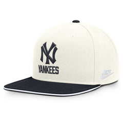 New York Yankees Cooperstown Pro Dri-FIT Snapback Hat Cream/Navy | Nike
