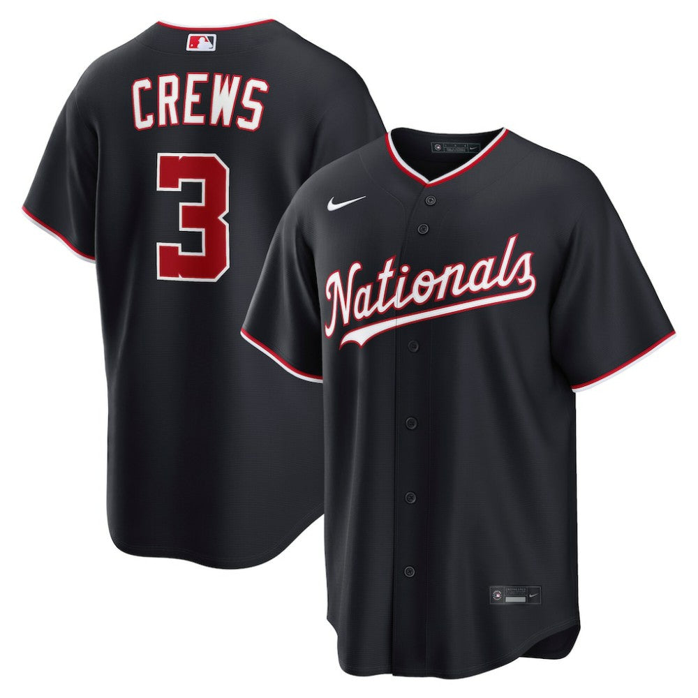 Dylan Crews Washington Nationals Alternate Replica Jersey - Navy