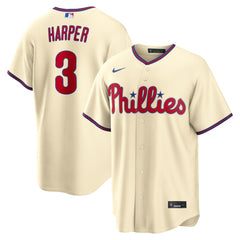 Bryce Harper Philadelphia Phillies Alternate Replica Jersey Cream | Nike