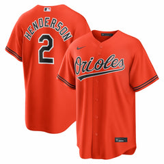 Gunnar Henderson Baltimore Orioles Alternate 2 Replica Jersey Orange | Nike