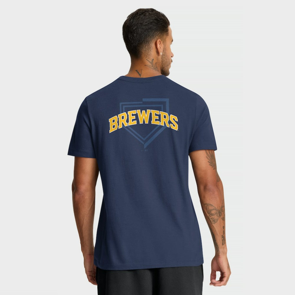 Milwaukee Brewers Primetime 2-Hit T-Shirt Navy | Nike
