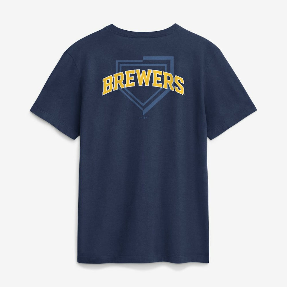 Milwaukee Brewers Primetime 2-Hit T-Shirt Navy | Nike