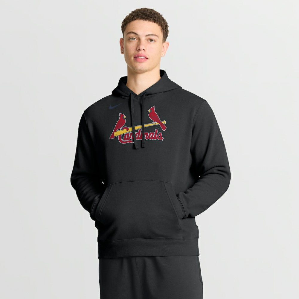 St. Louis Cardinals Dri-Fit Club Hoodie Black | Nike