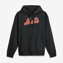New York Mets Dri-Fit Club Hoodie Black | Nike