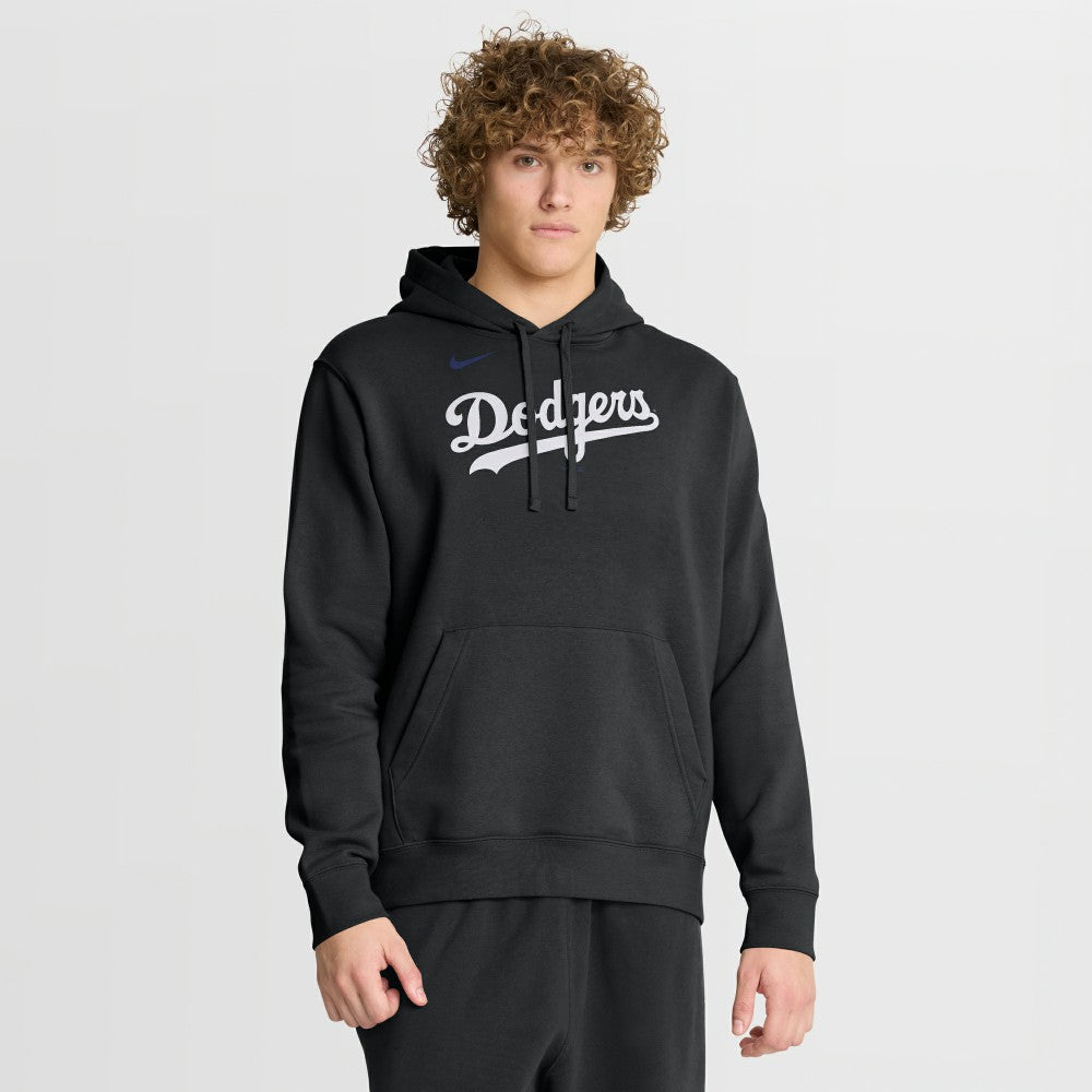 Los Angeles Dodgers Dri-Fit Club Hoodie Black | Nike