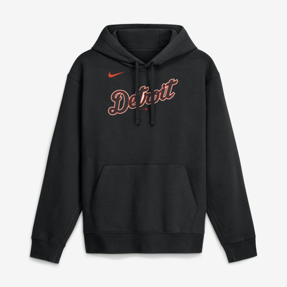 Detroit Tigers Dri-Fit Club Hoodie Black | Nike