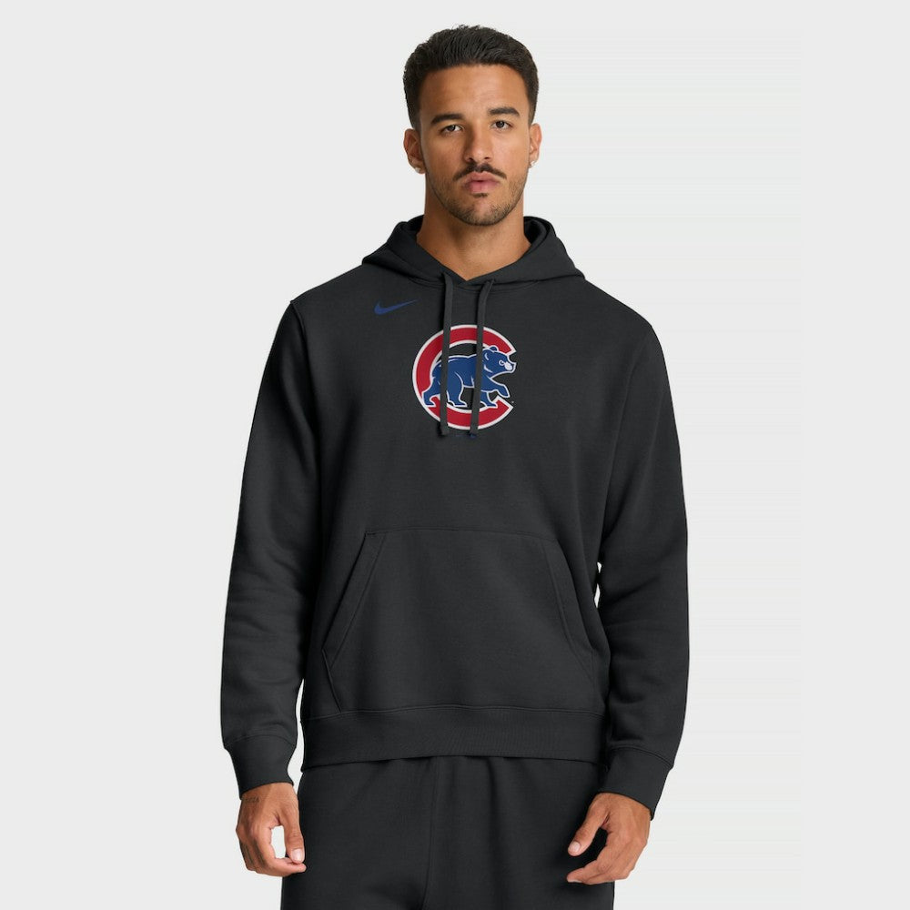 Chicago Cubs Dri-Fit Club Hoodie Black | Nike