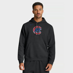 Chicago Cubs Dri-Fit Club Hoodie Black | Nike