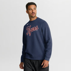 Detroit Tigers Primetime Wordmark Sweatshirt Navy | Nike