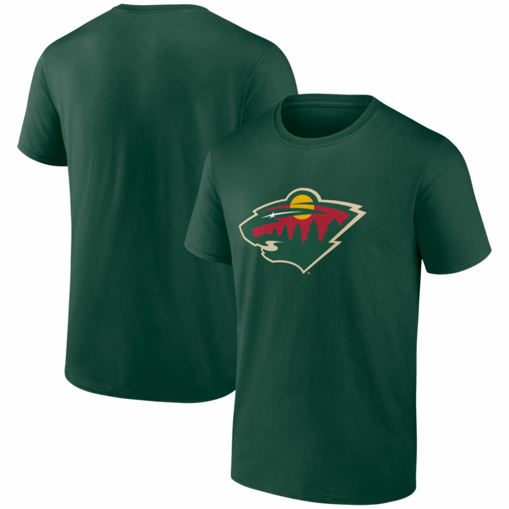 Minnesota Wild Logo Athletic Essential T-Shirt Green