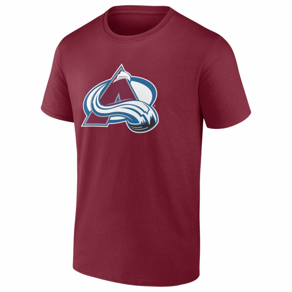 Colorado Avalanche Logo Athletic Essential T-Shirt Burgundy