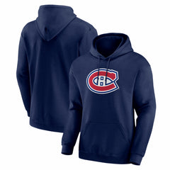 Montreal Canadiens Logo Athletic Essential Hoodie Navy
