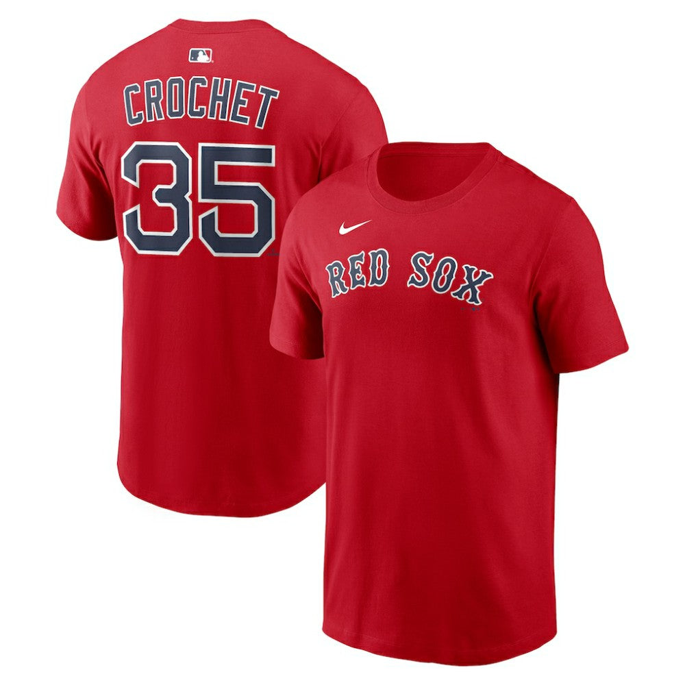 Garrett Crochet Boston Red Sox Name & Number T-Shirt Red | Nike