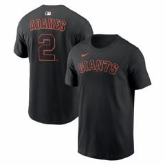 Willy Adames San Francisco Giants Home Name & Number T-Shirt Black | Nike