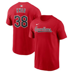 Steven Kwan Cleveland Guardians Name & Number T-Shirt Red | Nike