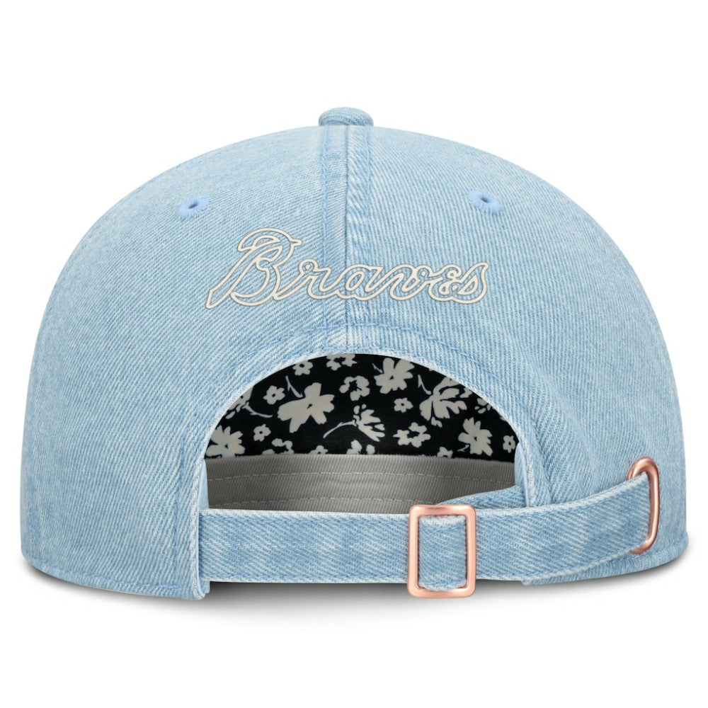 Atlanta Braves Women's Roped Adjustable Hat Denim