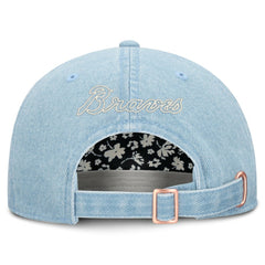 Atlanta Braves Women's Roped Adjustable Hat Denim