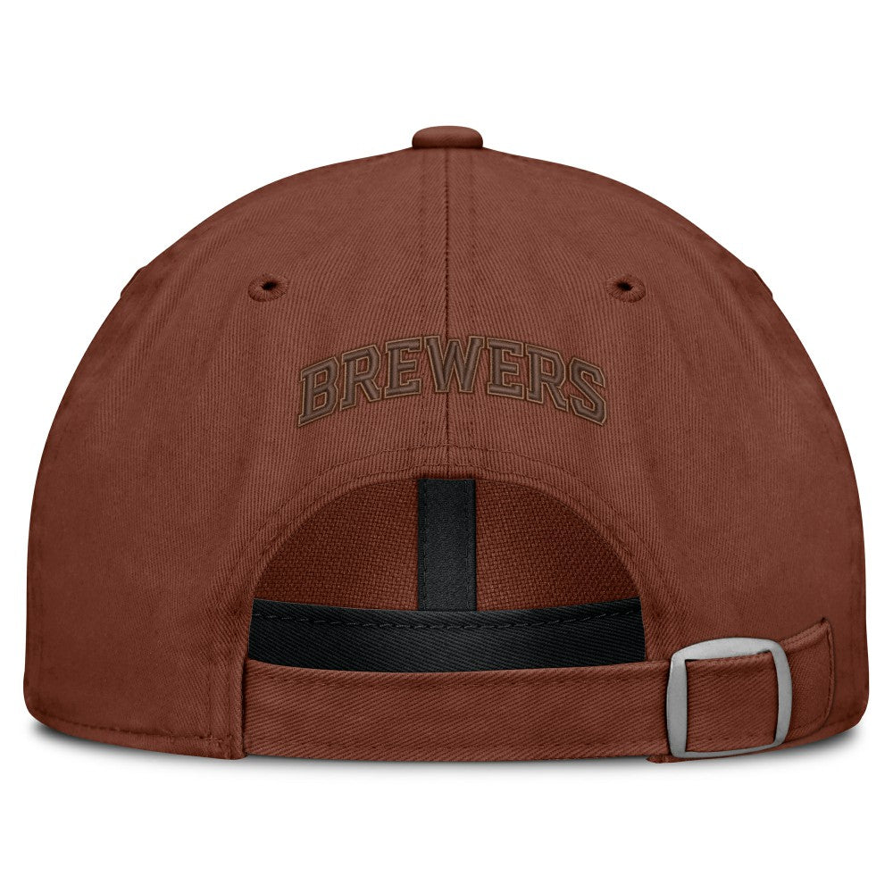 Milwaukee Brewers Tinge Adjustable Hat Brown