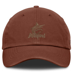 Miami Marlins Tinge Adjustable Hat Brown