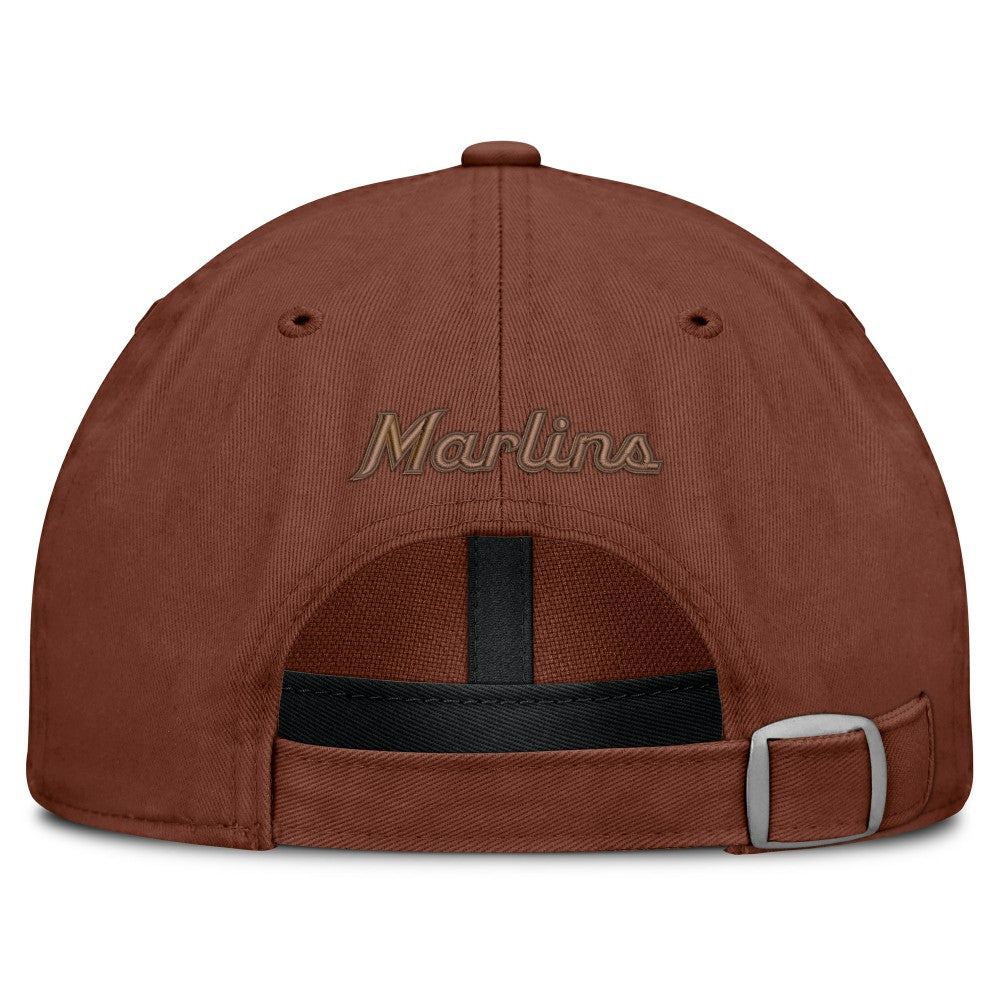 Miami Marlins Tinge Adjustable Hat Brown