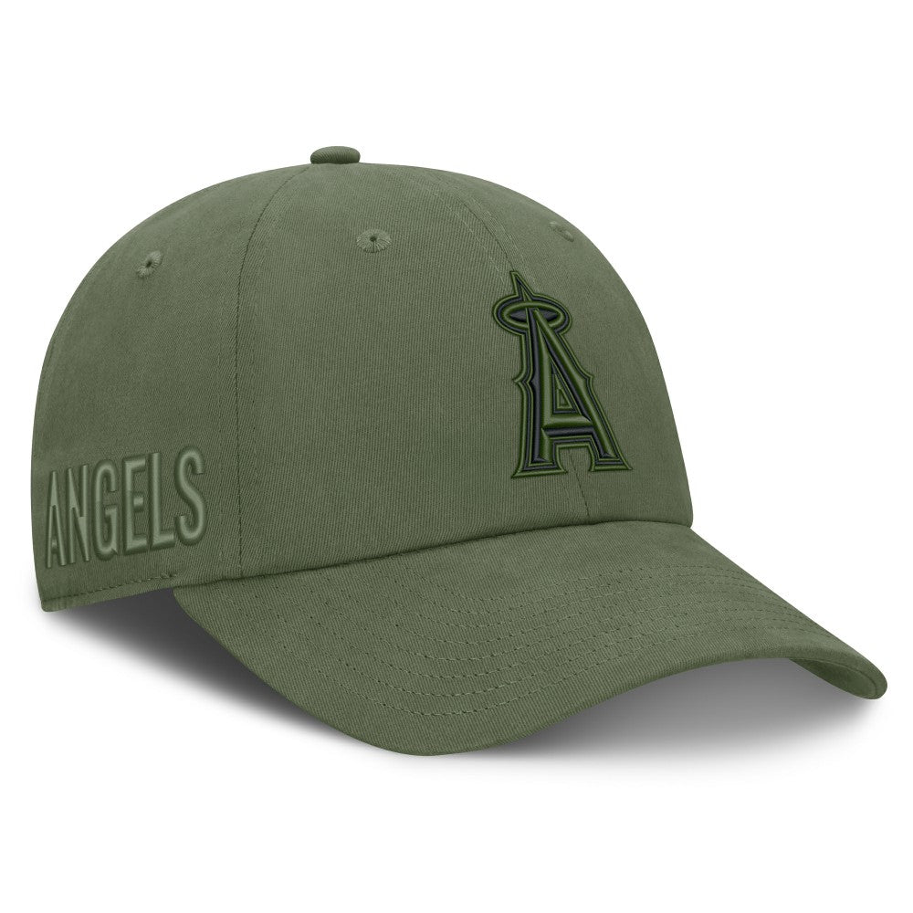 Los Angeles Angels Pine Rider Adjustable Hat Olive