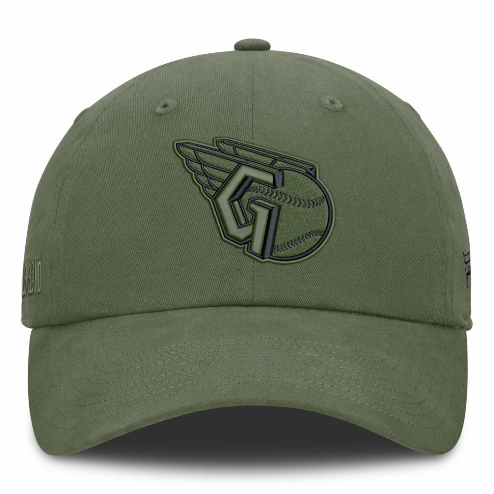 Cleveland Guardians Pine Rider Adjustable Hat Olive