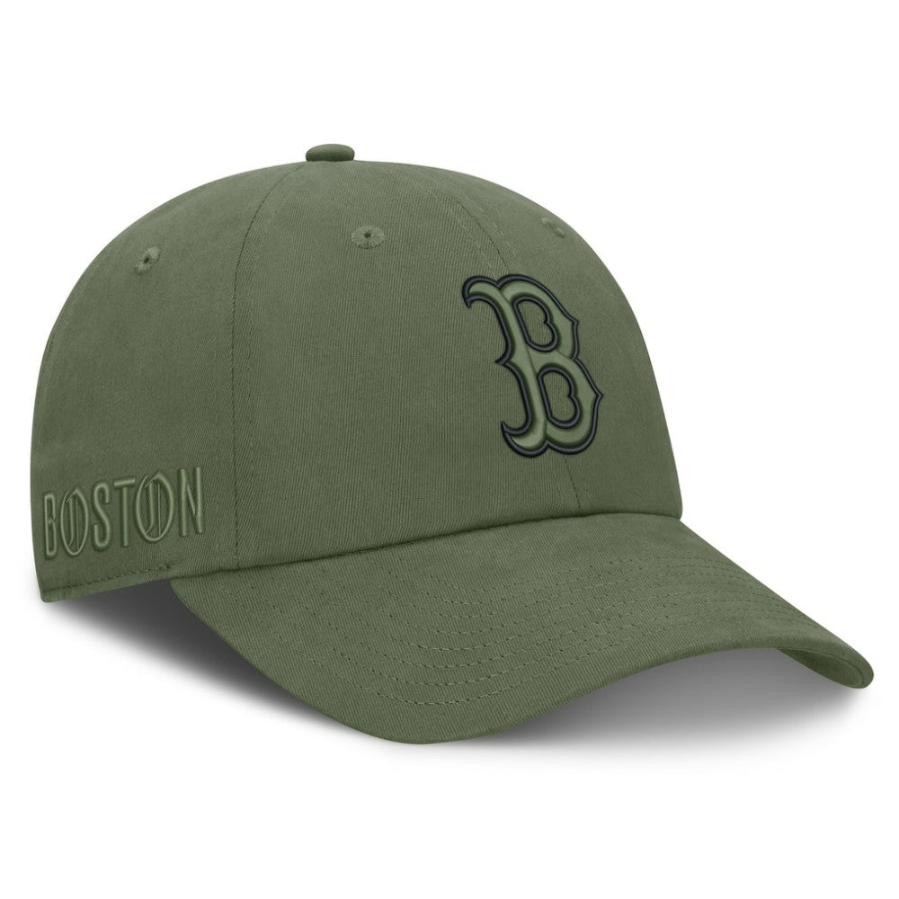 Boston Red Sox Pine Rider Adjustable Hat Olive