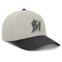Miami Marlins Wonder A-Frame Adjustable Hat Stone/Graphite