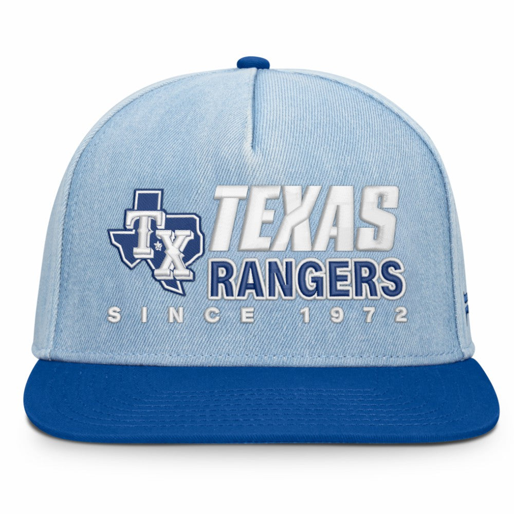 Texas Rangers Twinbill Snapback Hat Denim
