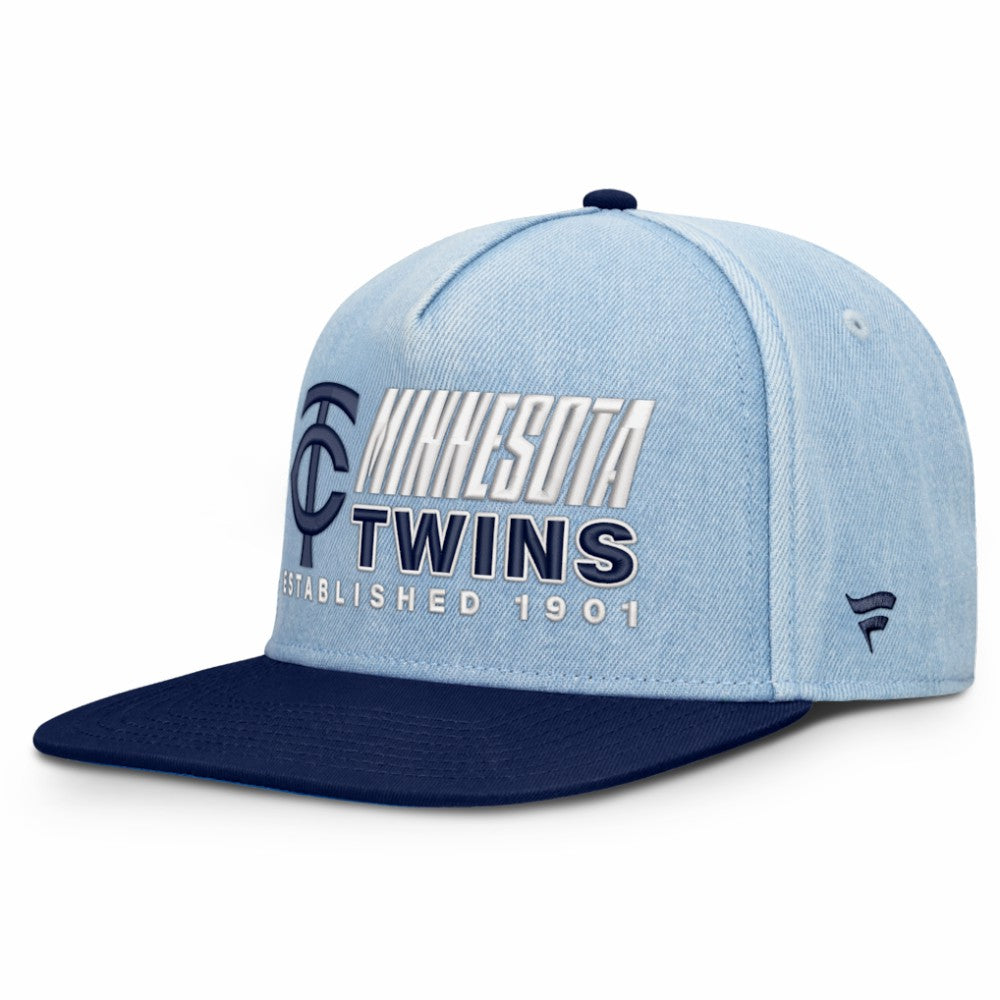 Minnesota Twins Twinbill Snapback Hat Denim