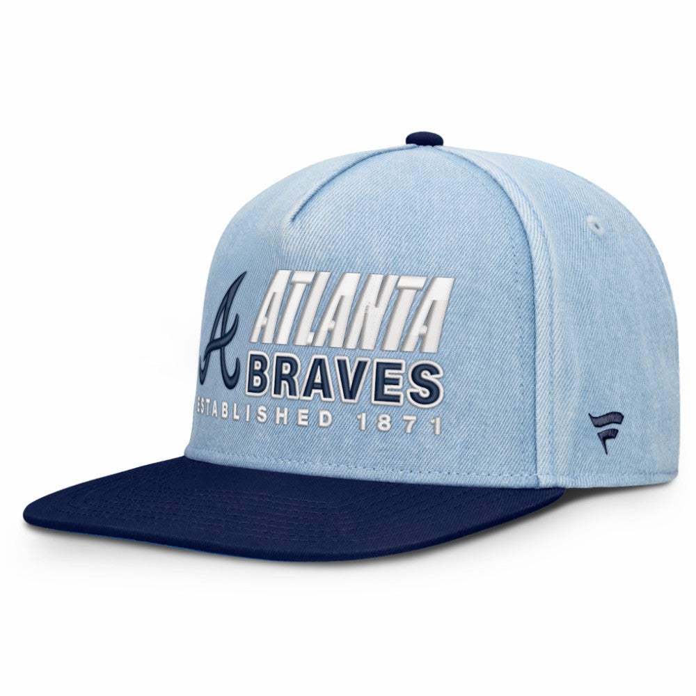 Atlanta Braves Twinbill Snapback Hat Denim