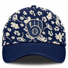Milwaukee Brewers Women's Blossom Adjustable Hat Navy