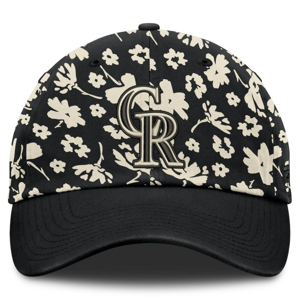 Colorado Rockies Women's Blossom Adjustable Hat Black