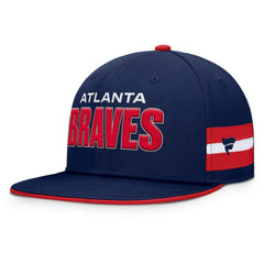 Atlanta Braves Pick Off Fitted Hat Navy