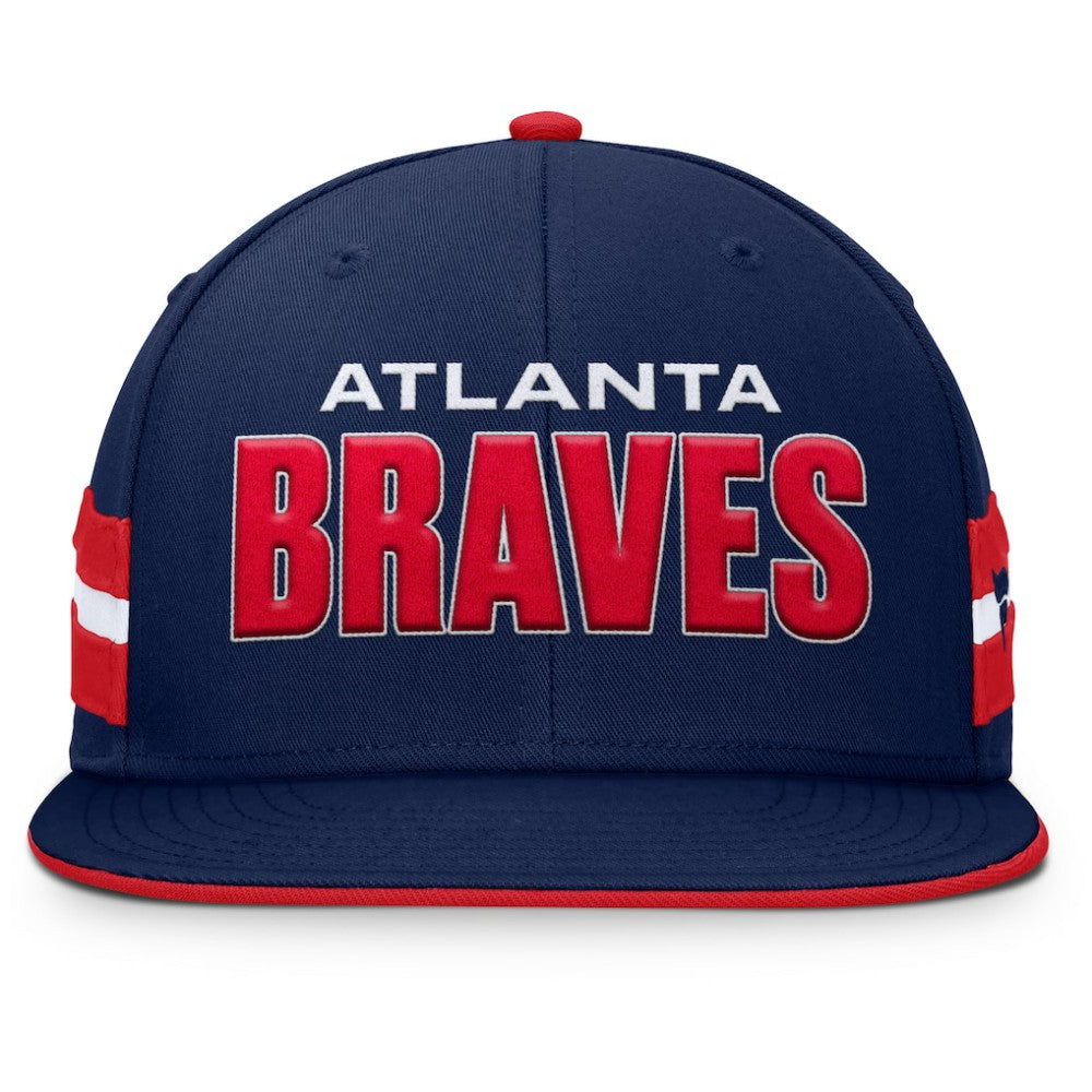 Atlanta Braves Pick Off Fitted Hat Navy