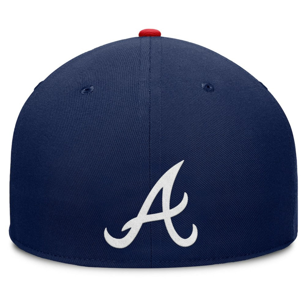 Atlanta Braves Pick Off Fitted Hat Navy