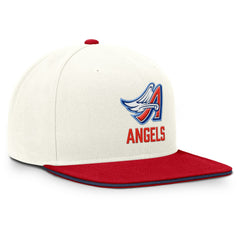 Los Angeles Angels Cooperstown Pro Dri-FIT Snapback Hat Cream/Red | Nike