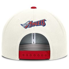 Los Angeles Angels Cooperstown Pro Dri-FIT Snapback Hat Cream/Red | Nike
