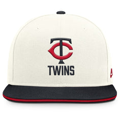 Minnesota Twins Cooperstown Pro Dri-FIT Snapback Hat Cream/Navy | Nike
