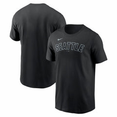Seattle Mariners Alternate Wordmark T-Shirt Black | Nike
