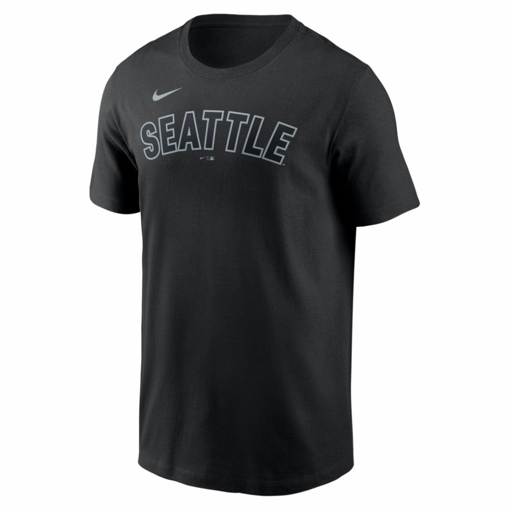 Seattle Mariners Alternate Wordmark T-Shirt Black | Nike