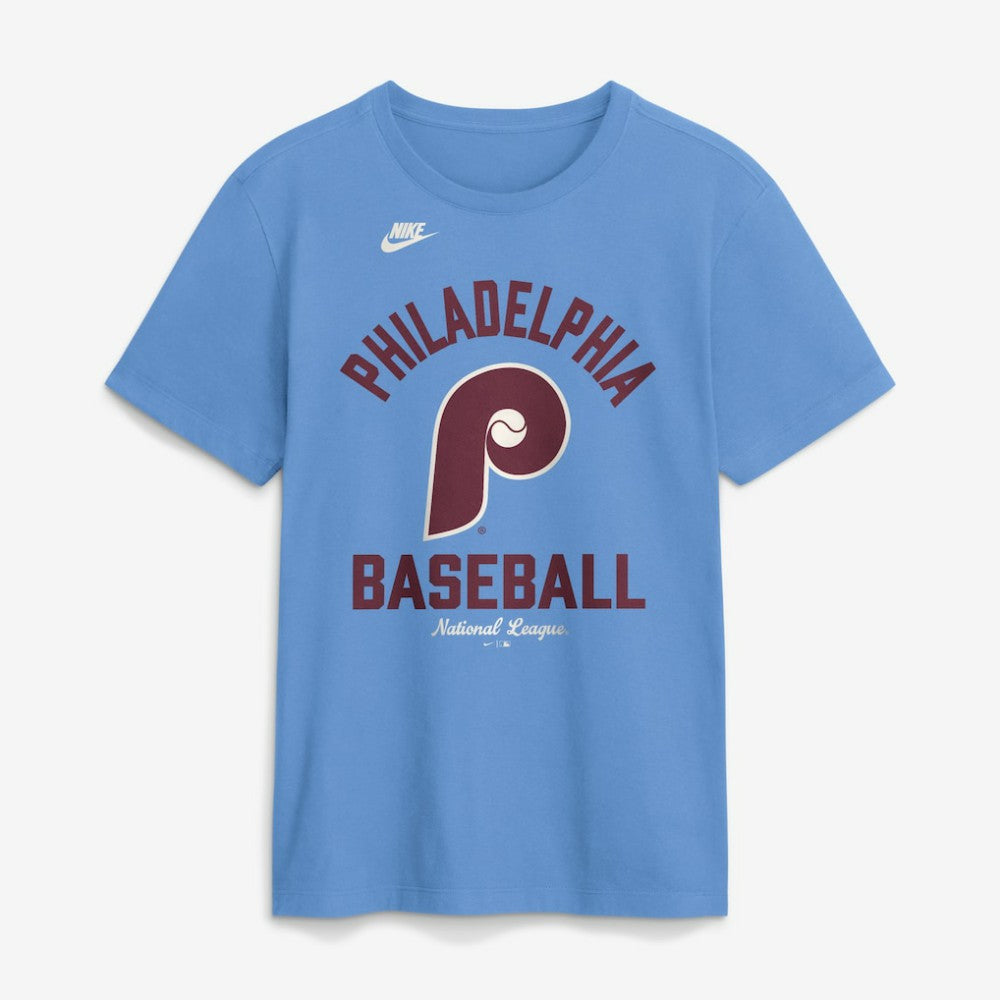 Philadelphia Phillies Cooperstown Collection T-Shirt Light Blue | Nike