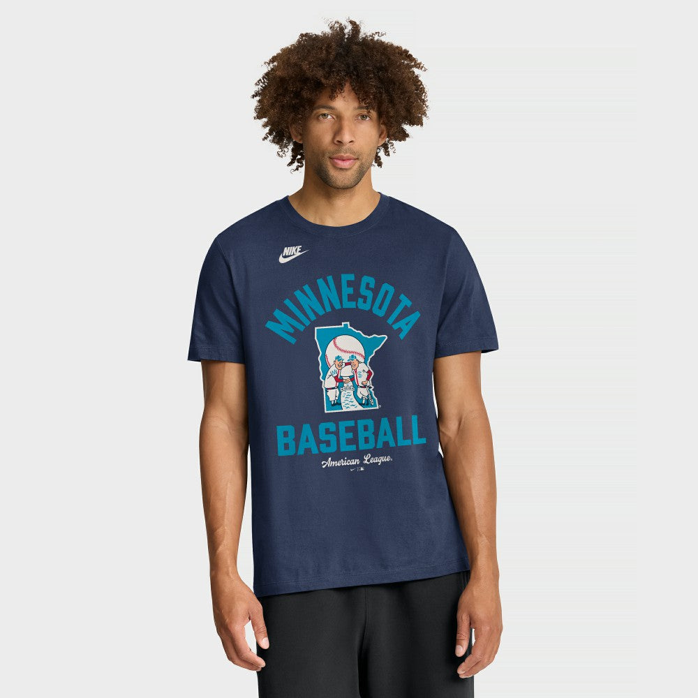 Minnesota Twins Cooperstown Collection T-Shirt Navy | Nike