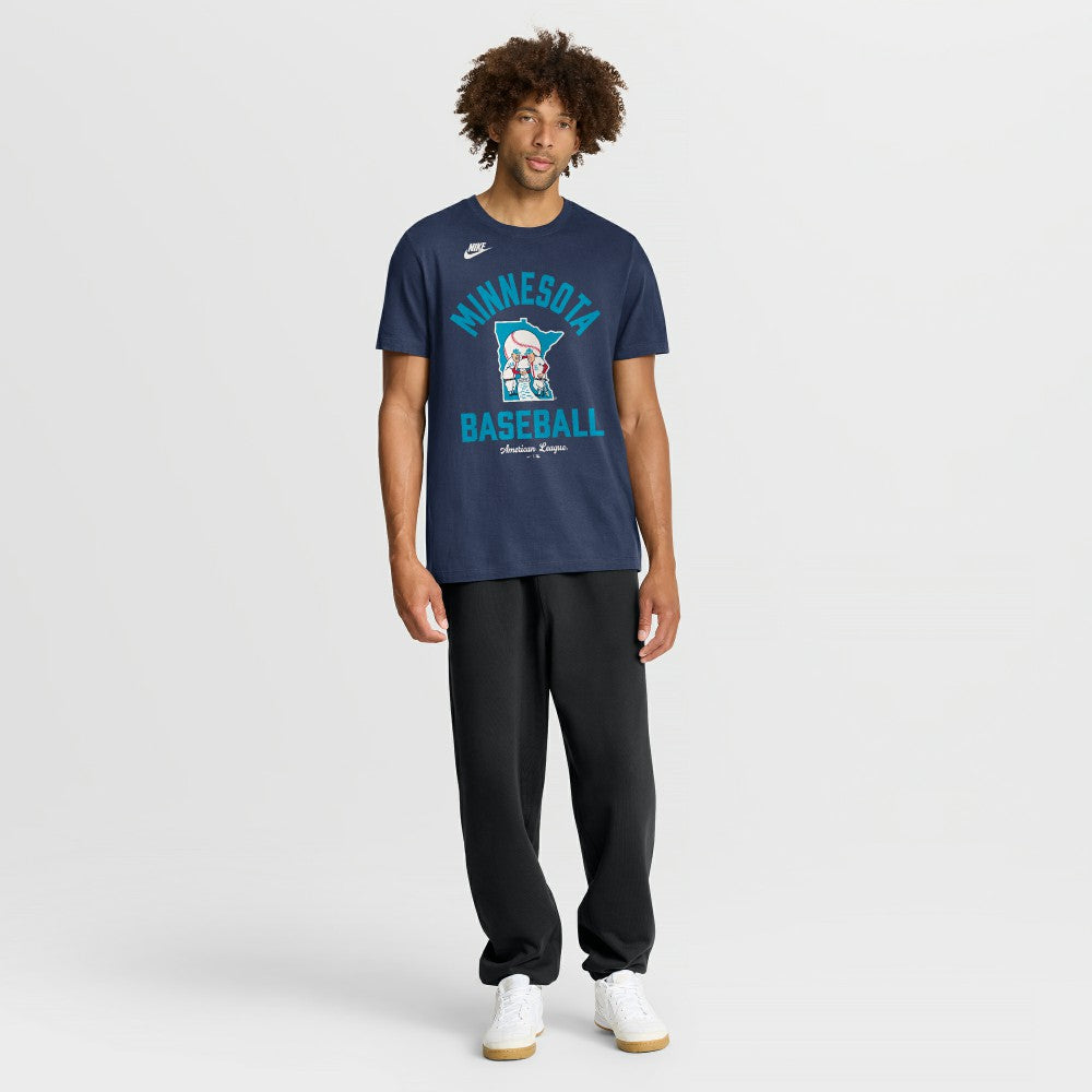 Minnesota Twins Cooperstown Collection T-Shirt Navy | Nike