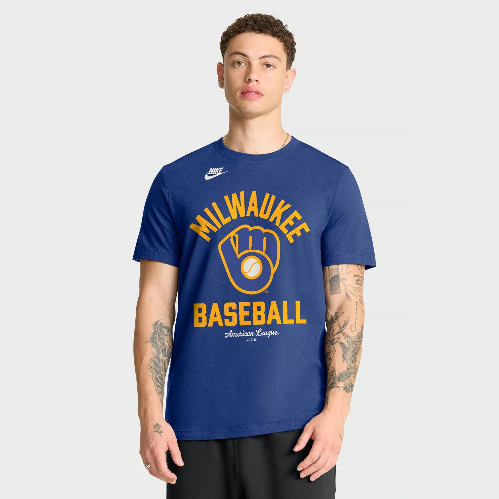Milwaukee Brewers Cooperstown Collection T-Shirt Royal | Nike